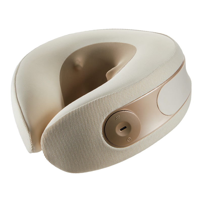 MT02 neck massager in a soft cream finish